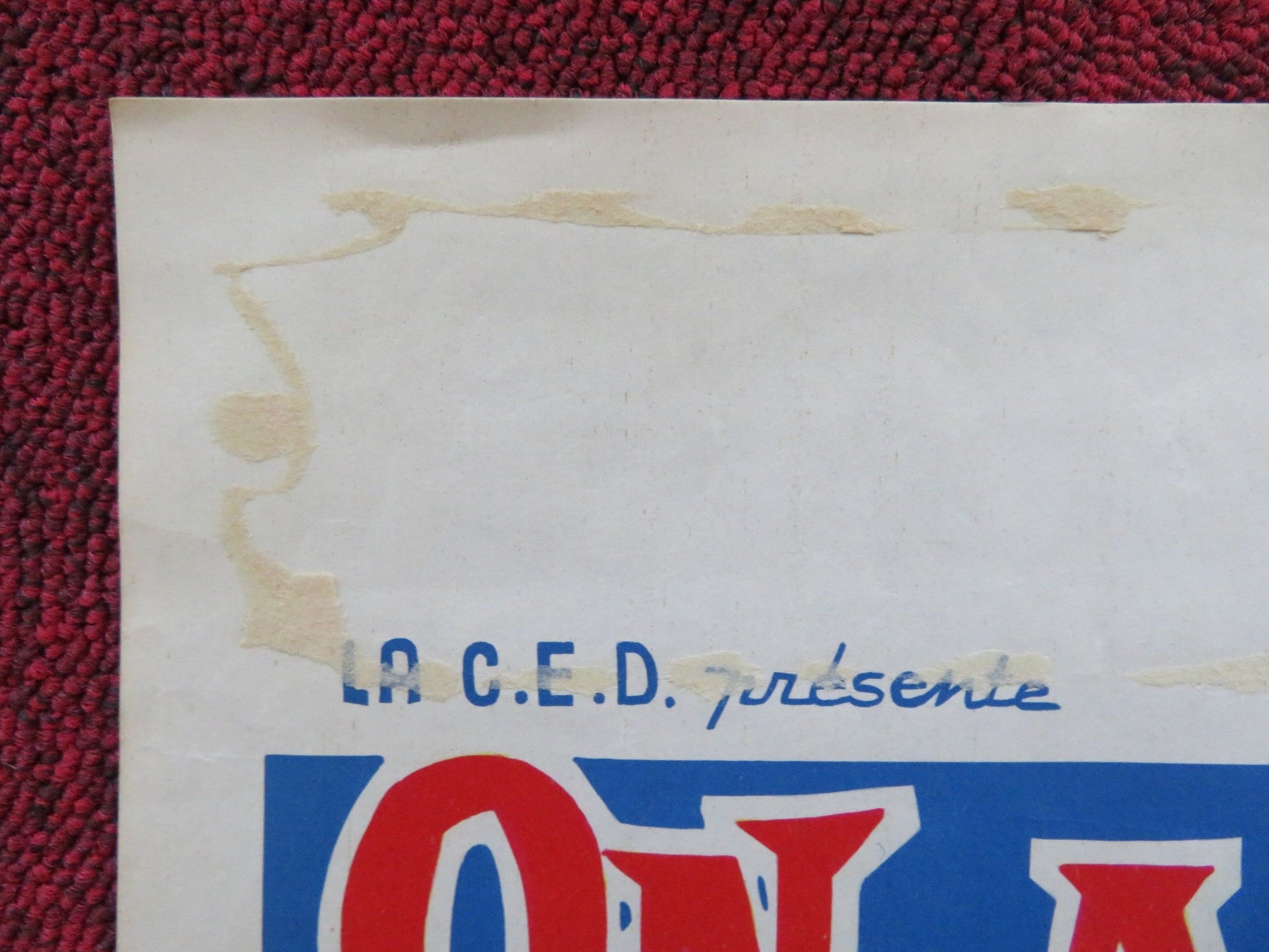 ONCE UPON A KNIGHT BELGIUM POSTER ERIC WOOD VIRGINIA GORDON 1961 Rendezvous Cinema Movie posters