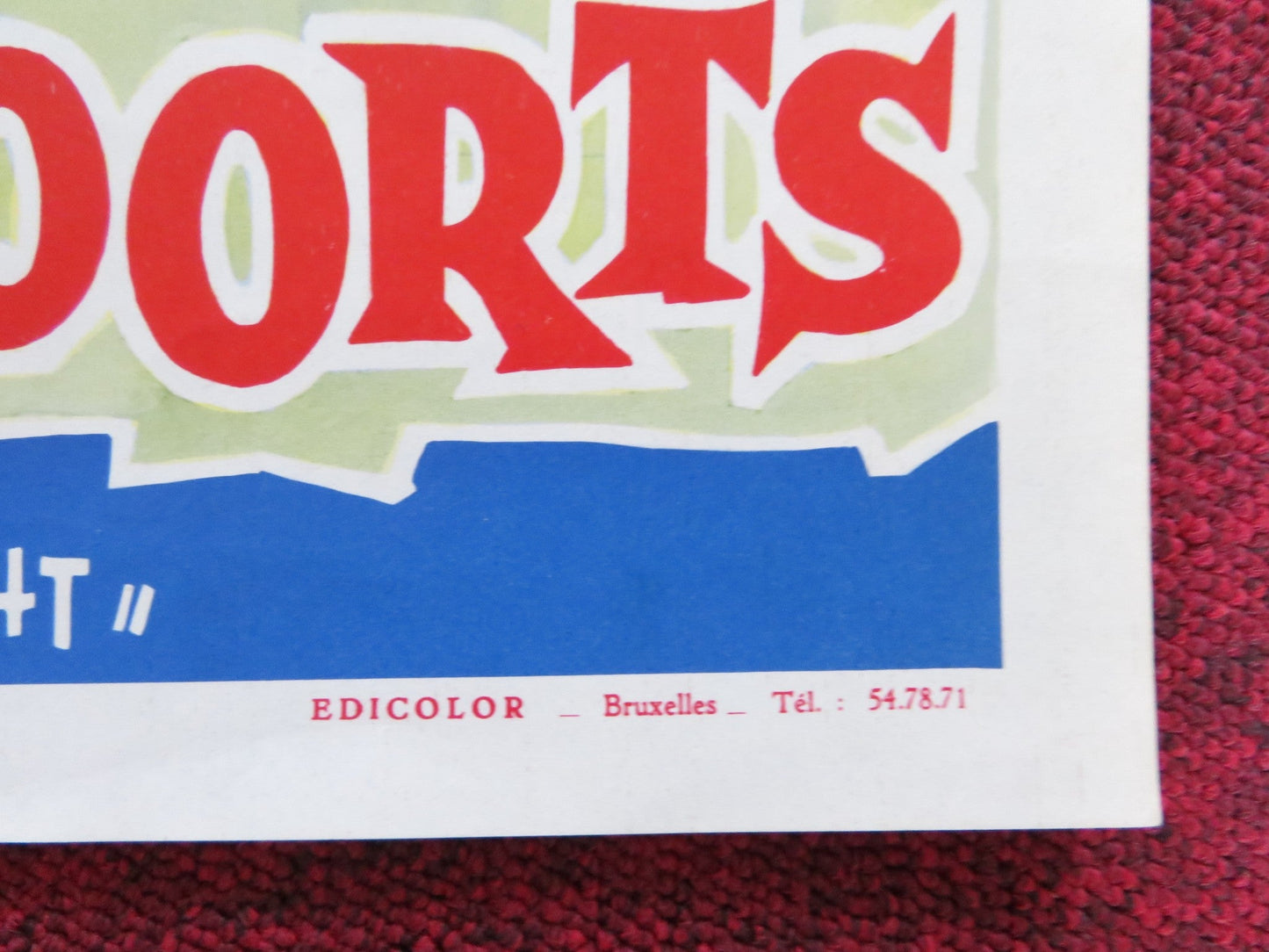 ONCE UPON A KNIGHT BELGIUM POSTER ERIC WOOD VIRGINIA GORDON 1961 Rendezvous Cinema Movie posters