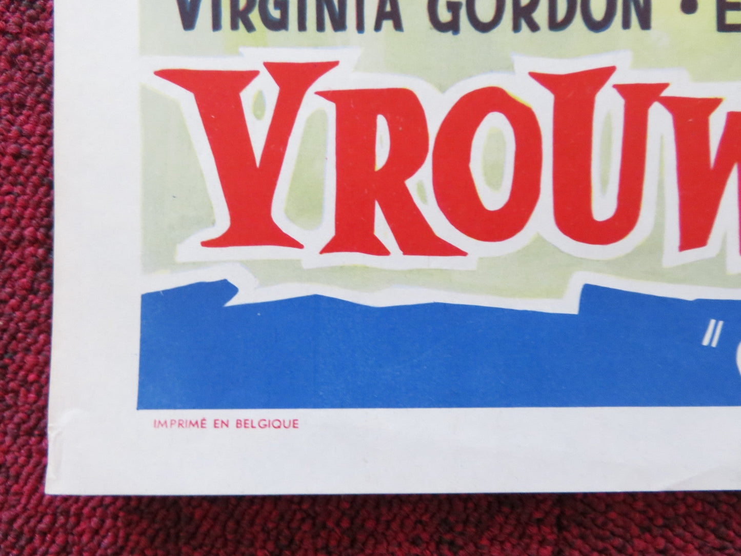 ONCE UPON A KNIGHT BELGIUM POSTER ERIC WOOD VIRGINIA GORDON 1961 Rendezvous Cinema Movie posters