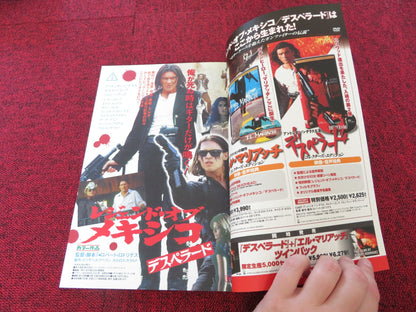 ONCE UPON A TIME IN MEXICO JAPANESE BROCHURE / PRESS BOOK BANDERAS HAYEK 2003 Rendezvous Cinema Movie posters