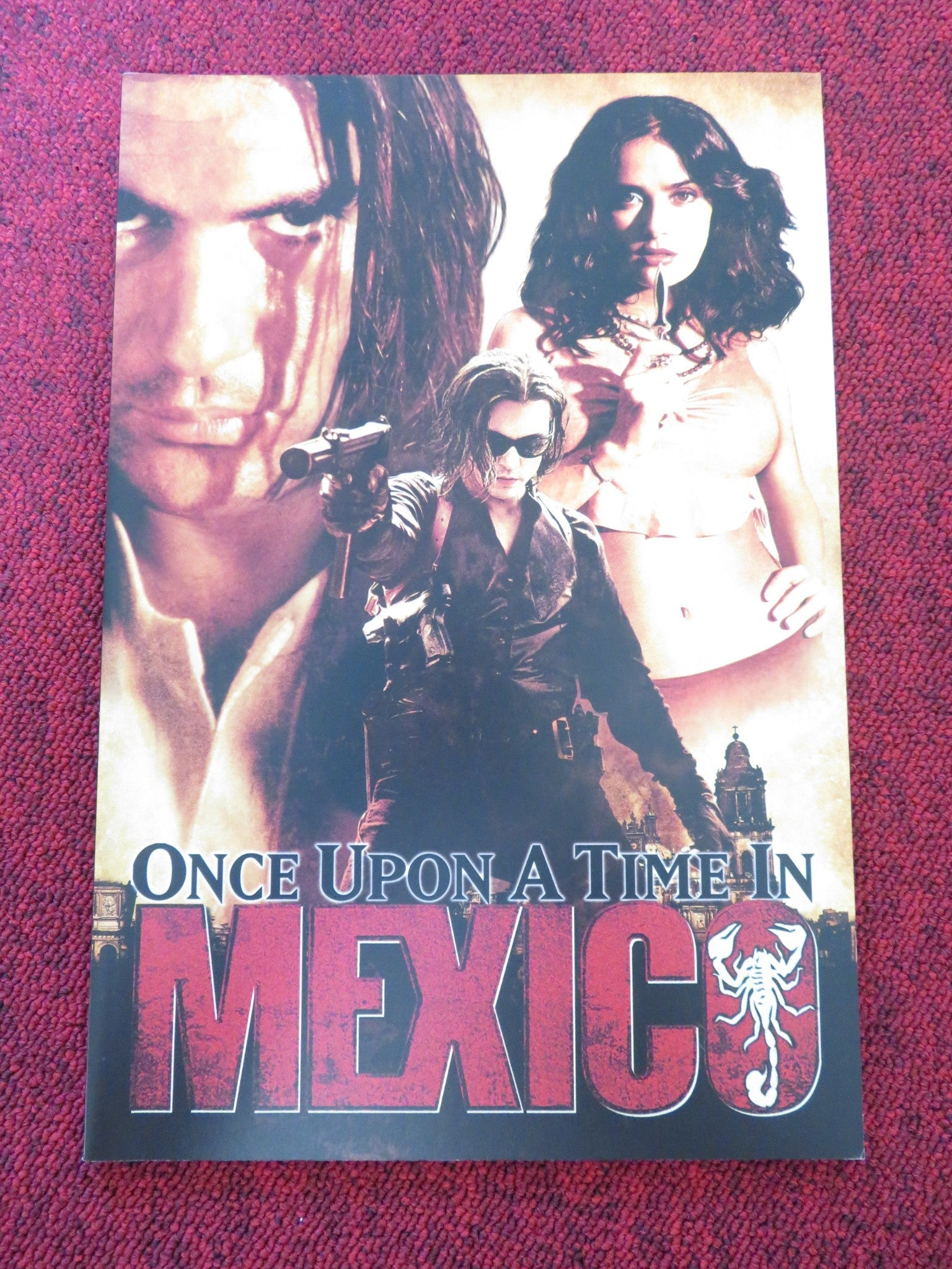 ONCE UPON A TIME IN MEXICO JAPANESE BROCHURE / PRESS BOOK BANDERAS HAYEK 2003 Rendezvous Cinema Movie posters