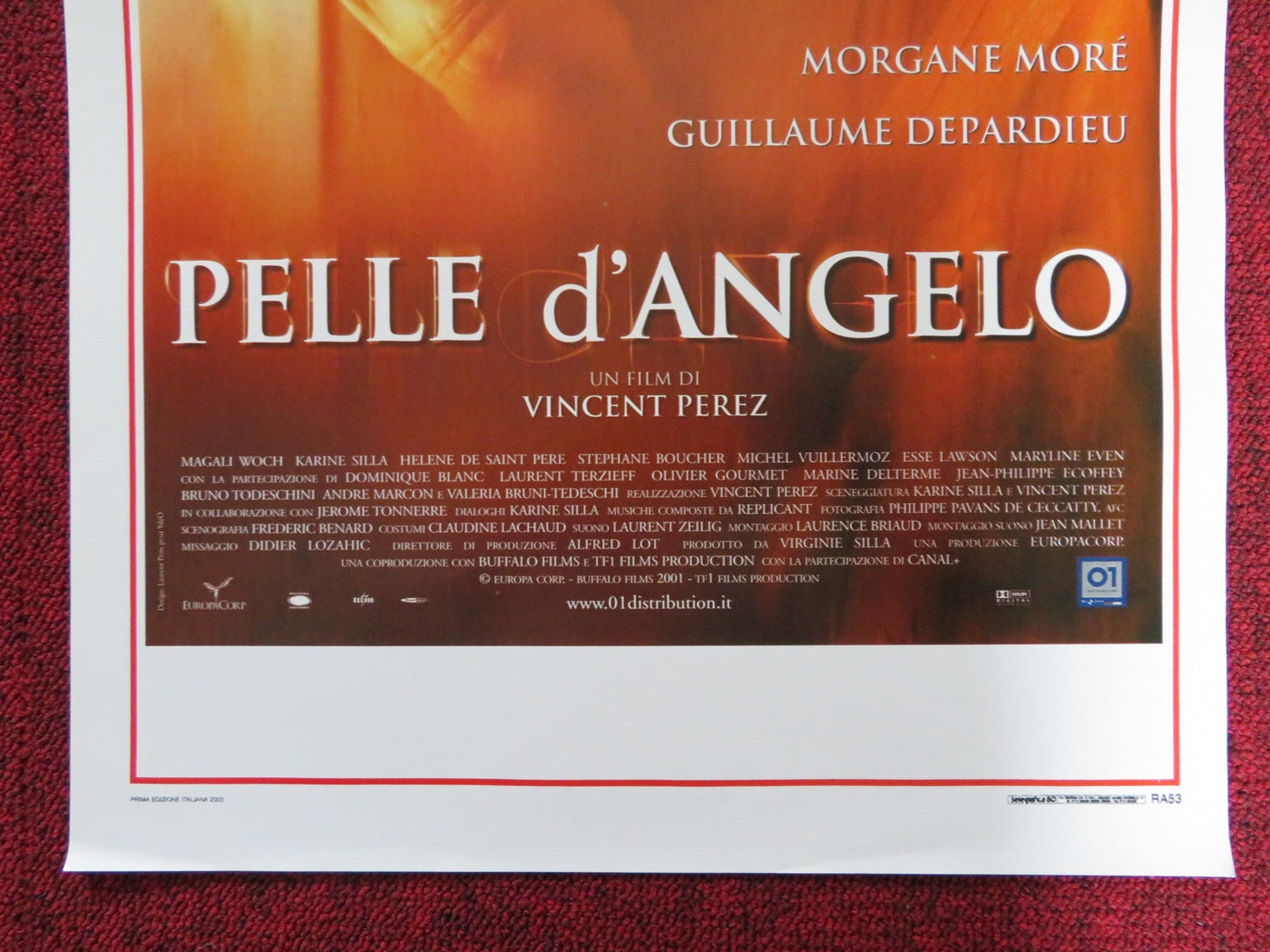 ONCE UPON AN ANGEL ITALIAN LOCANDINA POSTER MORGANE MORE G. DEPARDIEU 2002 Rendezvous Cinema Movie posters