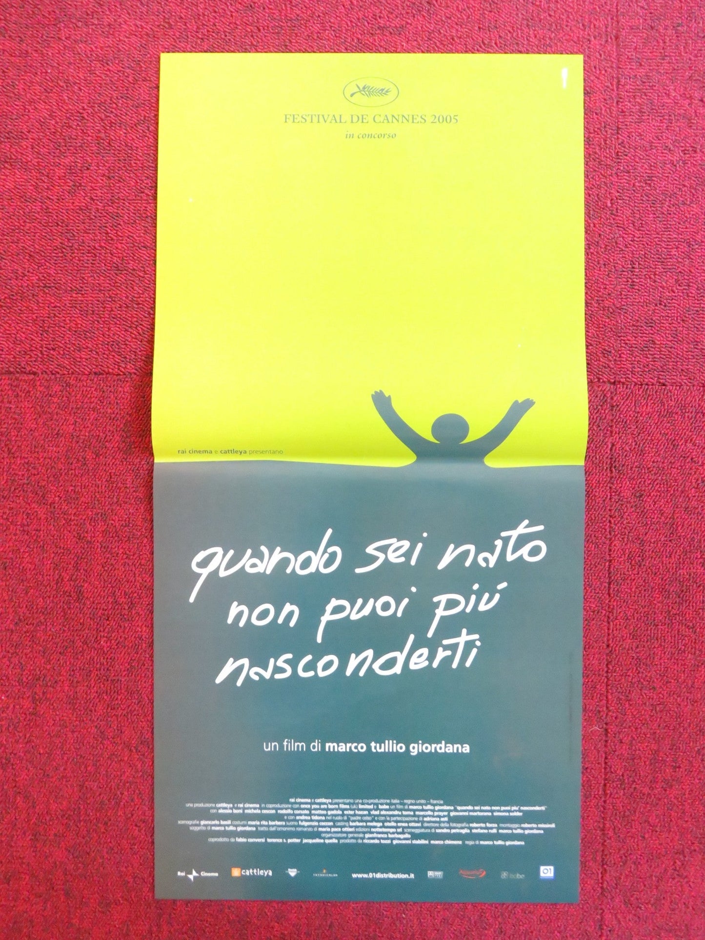 ONCE YOU'RE BORN YOU CAN NO LONGER HIDE ITALIAN LOCANDINA POSTER A. BONI 2005 Rendezvous Cinema Movie posters