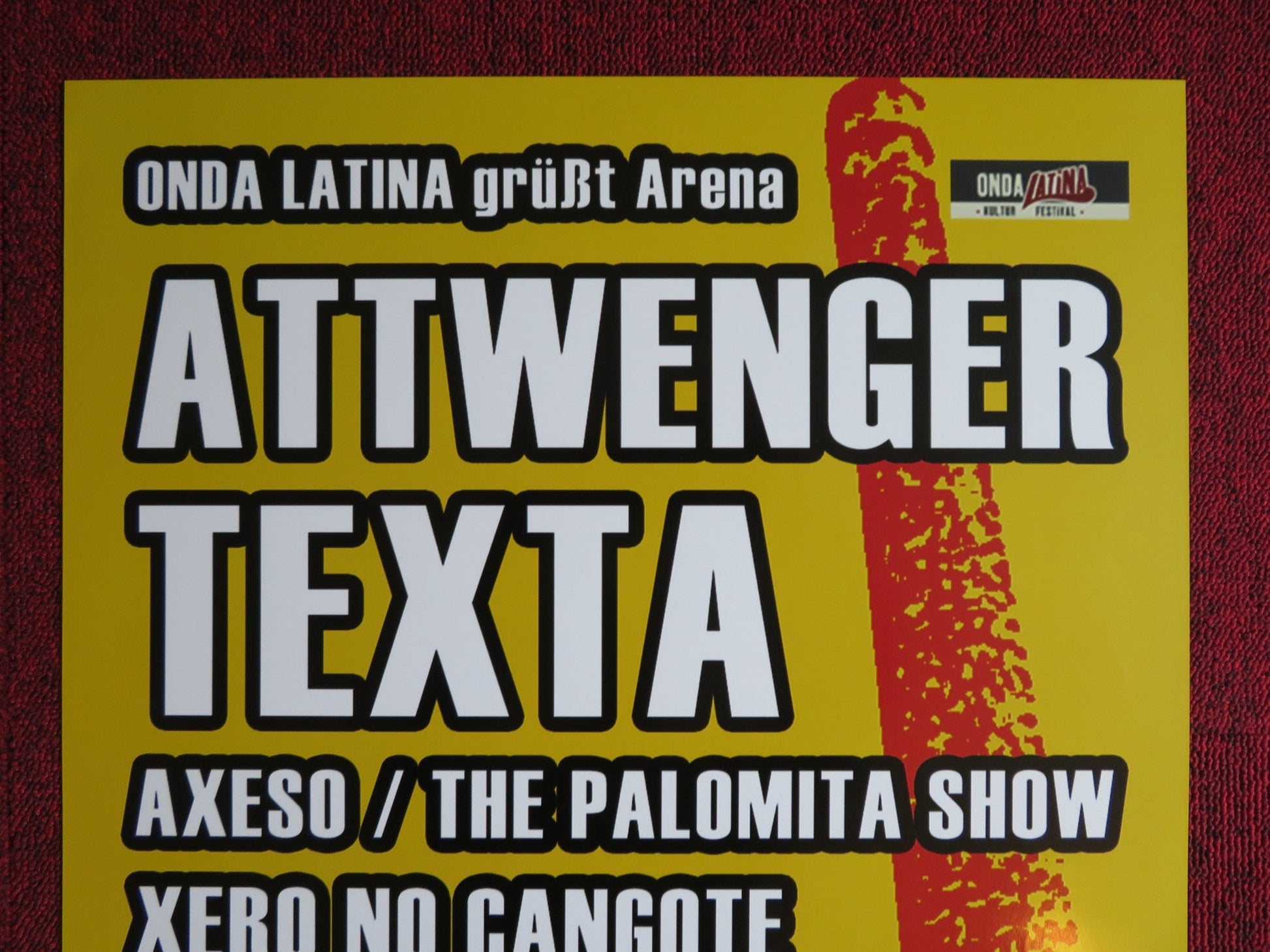 ONDA LATINA ATTWENGER TEXTA AUSTRIAN MUSIC PROMO POSTER 2006 Rendezvous Cinema Movie posters