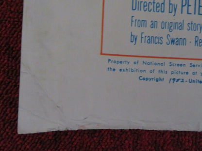 ONE BIG AFFAIR US HALF SHEET (22"x 28") POSTER EVELYN KEYES DENNIS O'KEEFE 1952 Movie posters
