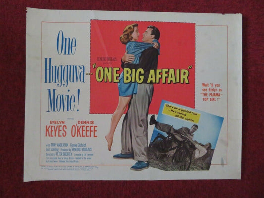 ONE BIG AFFAIR US HALF SHEET (22"x 28") POSTER EVELYN KEYES DENNIS O'KEEFE 1952 Movie posters