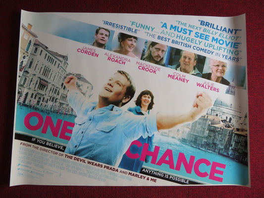 ONE CHANCE UK QUAD (30"x 40") ROLLED POSTER JAMES CORDEN ALEXANDRA ROACH Rendezvous Cinema Movie posters