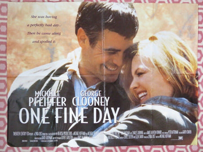 ONE FINE DAY BRITISH QUAD (30"x40") POSTER GEORGE CLOONEY MICHELLE PFEIFFER Movie posters