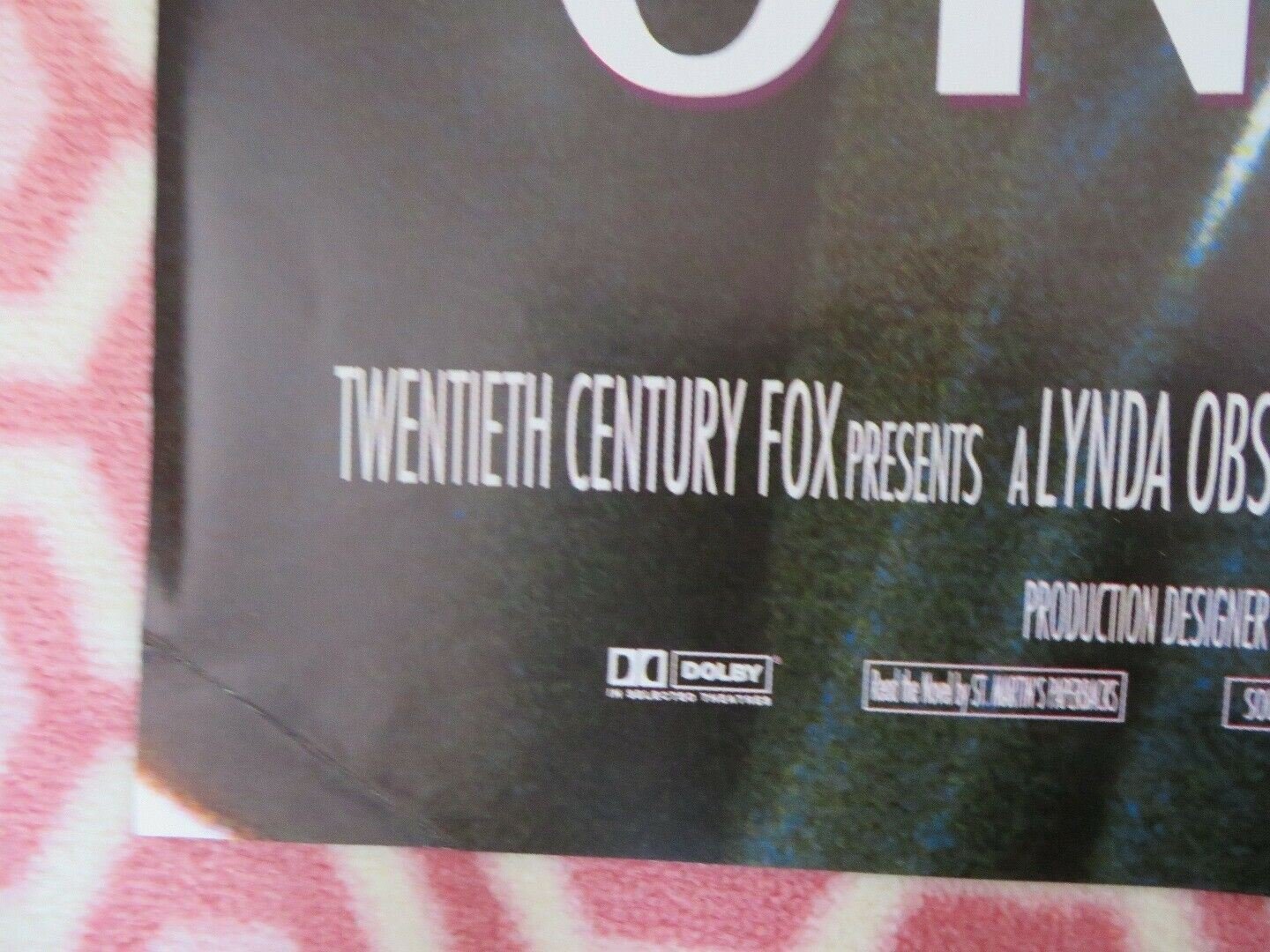 ONE FINE DAY BRITISH QUAD (30"x40") POSTER GEORGE CLOONEY MICHELLE PFEIFFER Movie posters