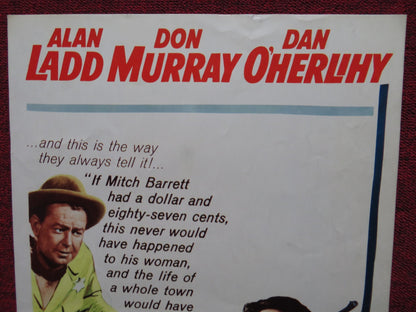 ONE FOOT IN HELL US INSERT (14"x 36") POSTER ALAN LADD DON MURRAY 1960 Rendezvous Cinema Movie posters