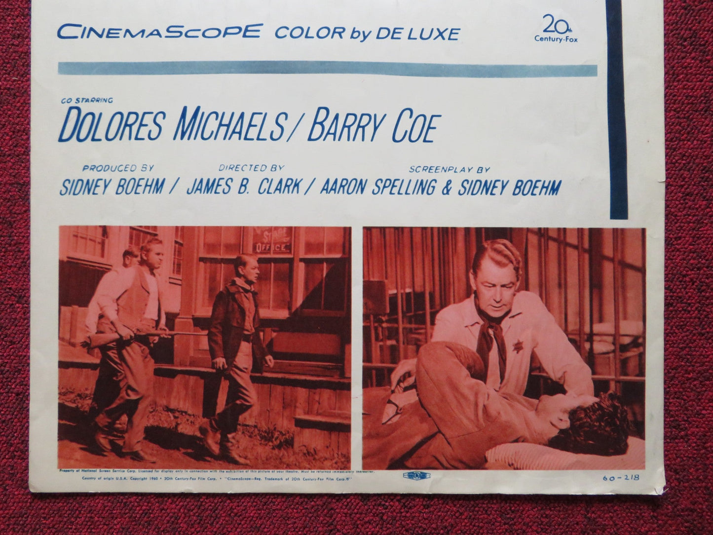 ONE FOOT IN HELL US INSERT (14"x 36") POSTER ALAN LADD DON MURRAY 1960 Rendezvous Cinema Movie posters
