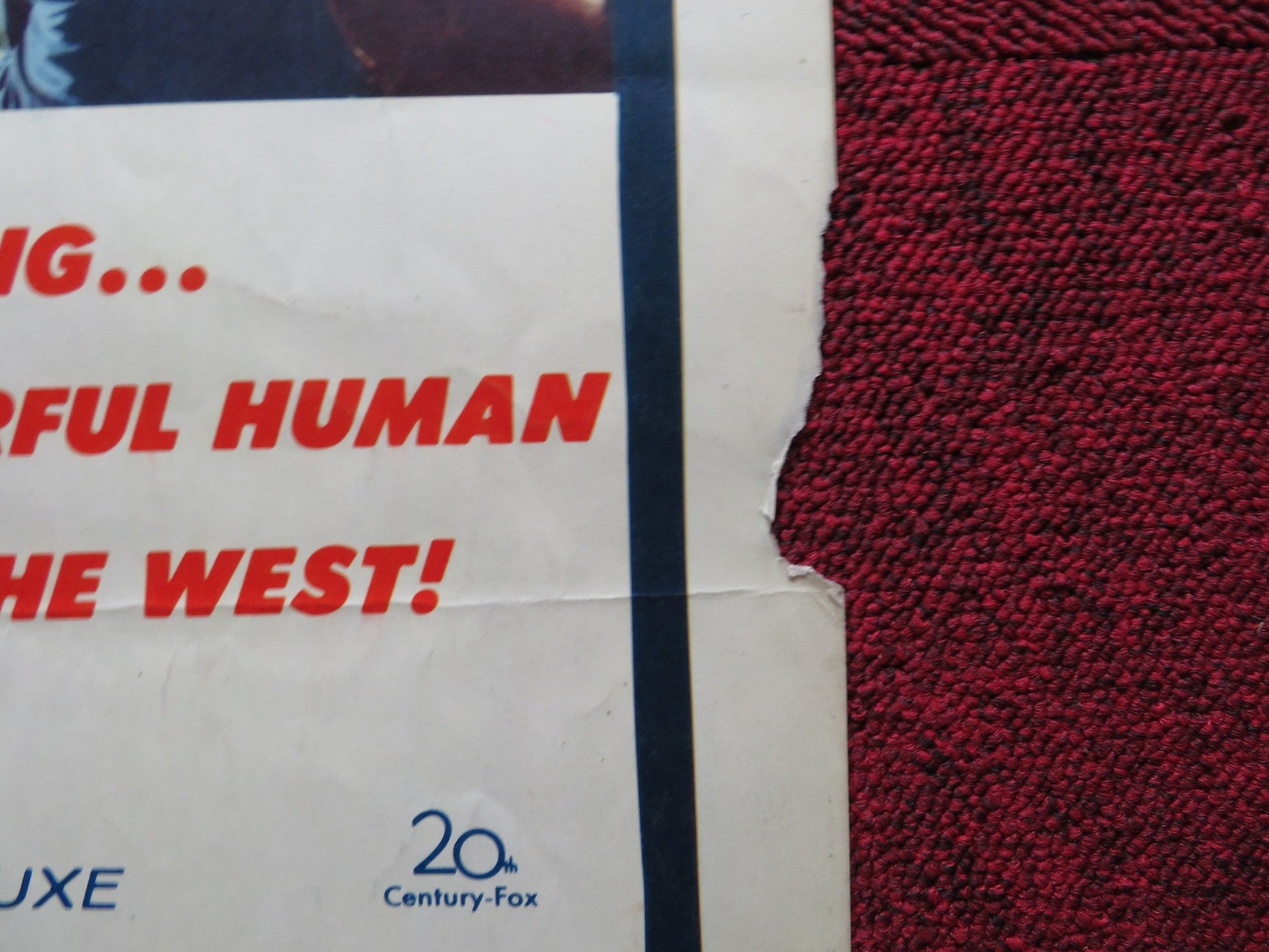 ONE FOOT IN HELL US INSERT (14"x 36") POSTER ALAN LADD DON MURRAY 1960 Rendezvous Cinema Movie posters