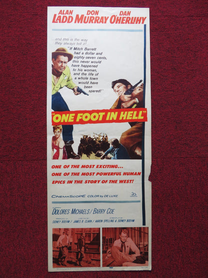 ONE FOOT IN HELL US INSERT (14"x 36") POSTER ALAN LADD DON MURRAY 1960 Rendezvous Cinema Movie posters