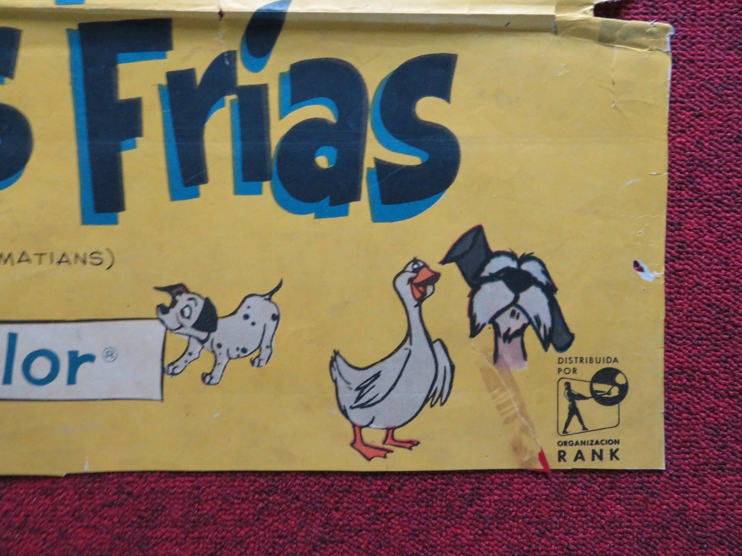 ONE HUNDRED AND ONE DALMATIANS SPANISH POSTER DISNEY ROD TAYLOR 1961 Rendezvous Cinema Movie posters