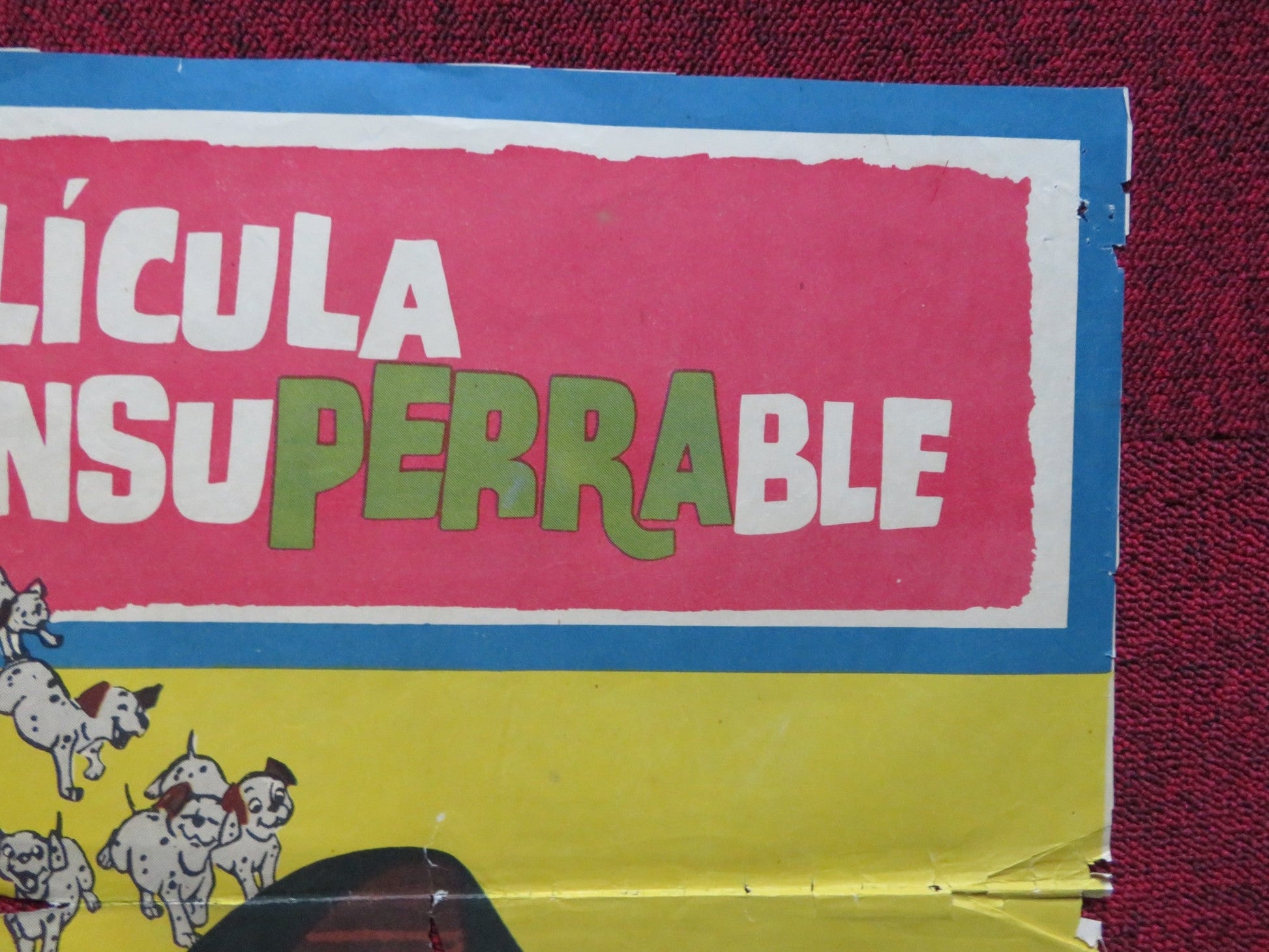 ONE HUNDRED AND ONE DALMATIANS SPANISH POSTER DISNEY ROD TAYLOR 1961 Rendezvous Cinema Movie posters