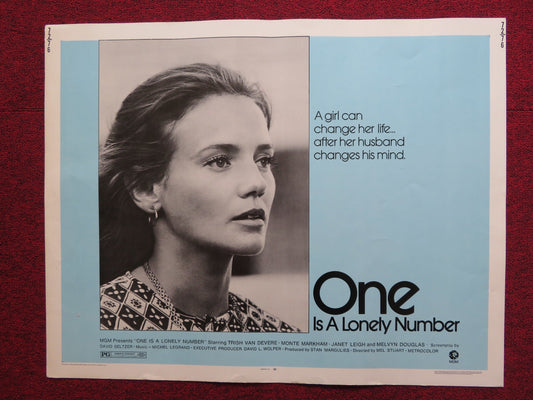 ONE IS A LONELY NUMBER US HALF SHEET (22"x 28") POSTER TRISH VAN DEVERE 1972 Rendezvous Cinema Movie posters