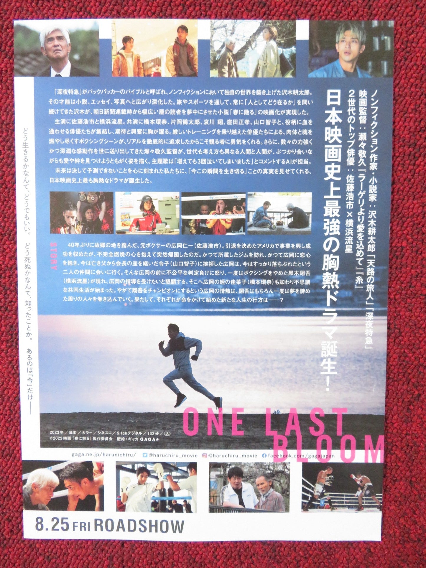ONE LAST BLOOM JAPANESE CHIRASHI (B5) POSTER YODA TATSUMI ZEZE TAKAHISA 2023 Rendezvous Cinema Movie posters