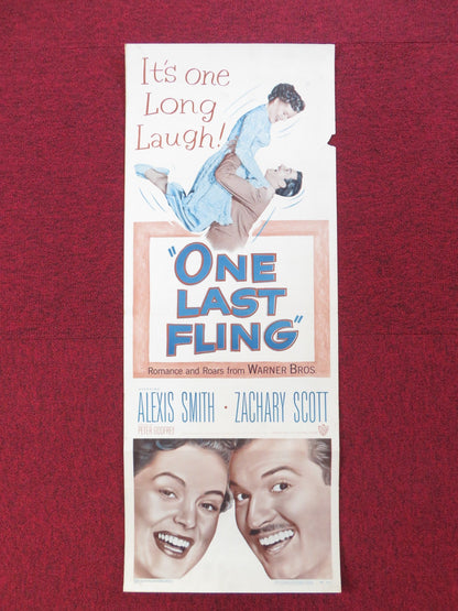 ONE LAST FLING US INSERT (14"x 36") POSTER ALEXIS SMITH ZACHARY SCOTT 1949 Rendezvous Cinema Movie posters