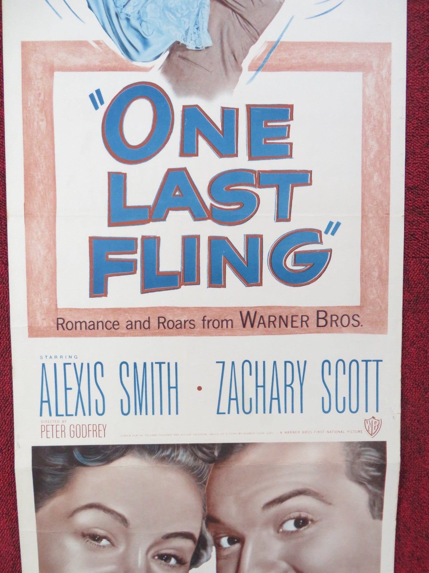 ONE LAST FLING US INSERT (14"x 36") POSTER ALEXIS SMITH ZACHARY SCOTT 1949 Rendezvous Cinema Movie posters