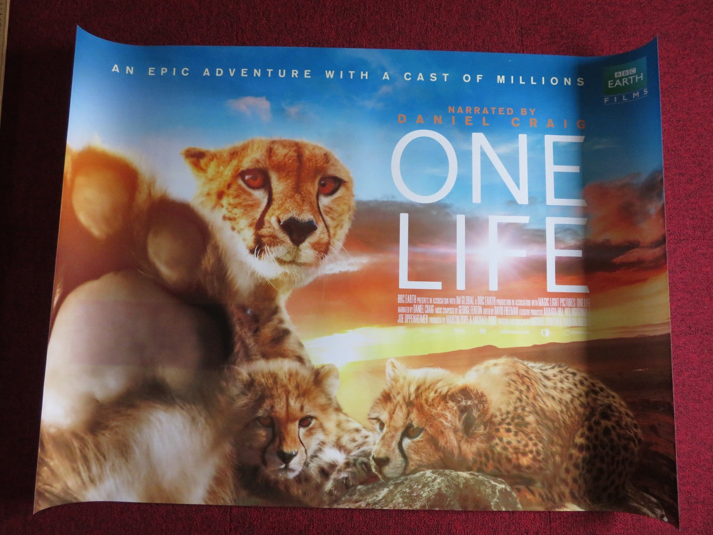 ONE LIFE UK QUAD (30"x 40") ROLLED POSTER DANIEL CRAIG 2011 Rendezvous Cinema Movie posters