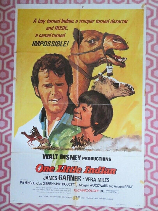 ONE LITTLE INDIAN US ONE SHEET POSTER DISNEY JAMES GARNER VERA MILES Movie posters