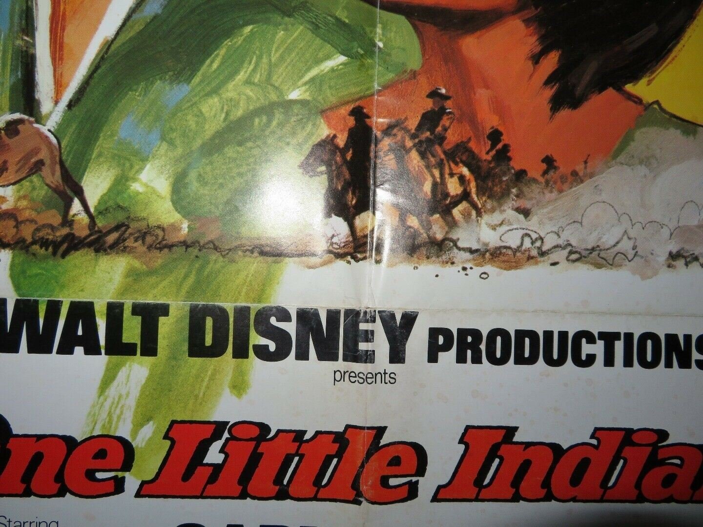 ONE LITTLE INDIAN US ONE SHEET POSTER DISNEY JAMES GARNER VERA MILES Movie posters