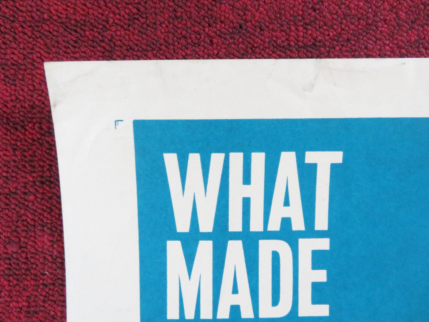 ONE MAN'S WAY US HALF SHEET (22"x 28") POSTER DON MURRAY DIANA HYLAND 1964 Rendezvous Cinema Movie posters