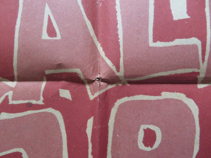 ONE MINUTE TO ZERO FOLDED MEXICAN POSTER ROBERT MITCHUM ANN BLYTH 1952 Rendezvous Cinema Movie posters