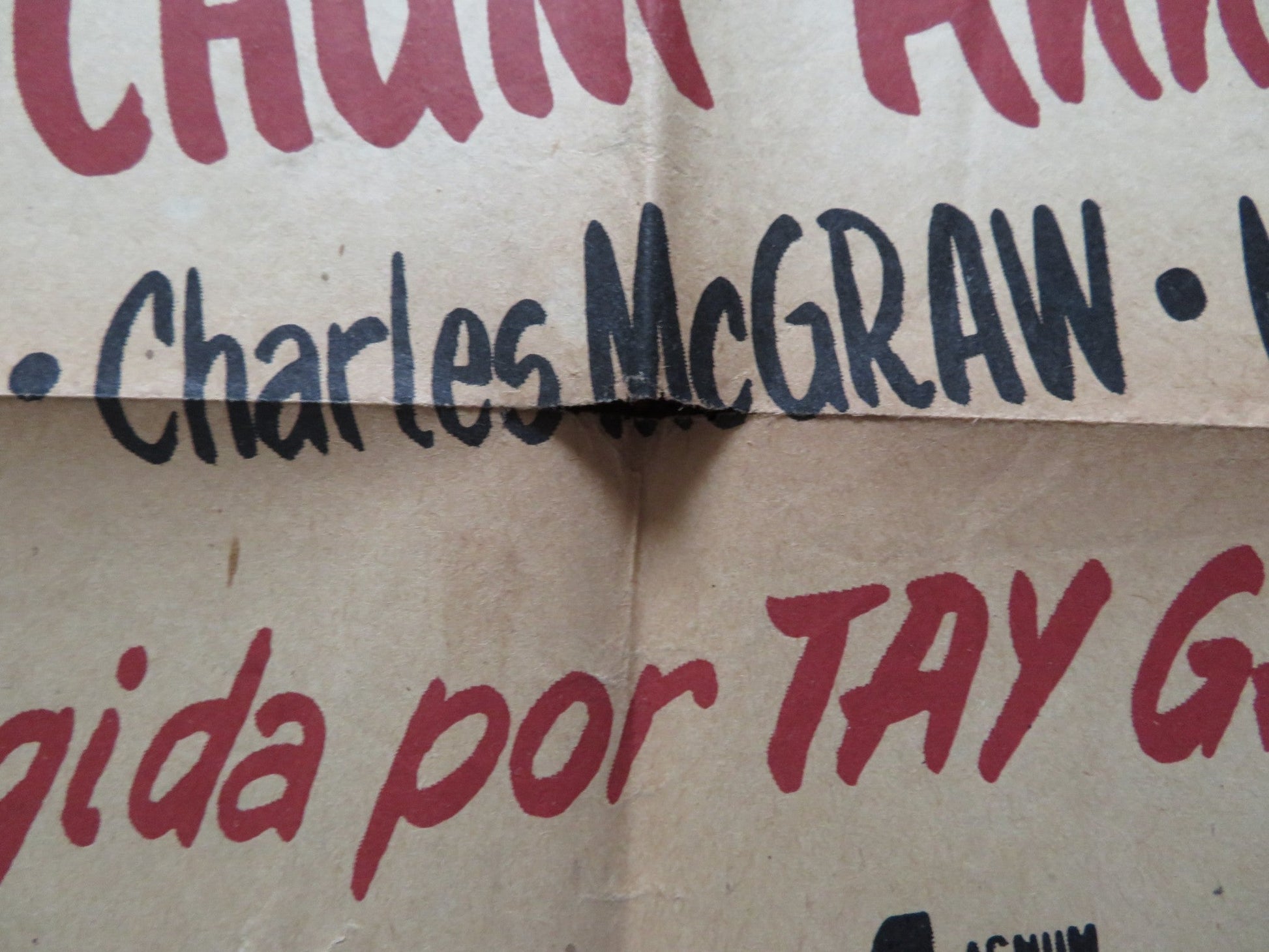 ONE MINUTE TO ZERO FOLDED MEXICAN POSTER ROBERT MITCHUM ANN BLYTH 1952 Rendezvous Cinema Movie posters