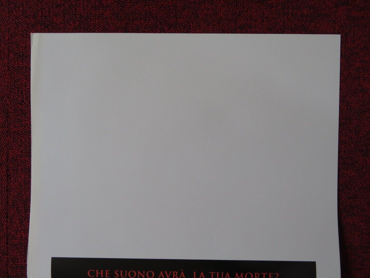 ONE MISSED CALL ITALIAN LOCANDINA (27.5"x13") POSTER EDWARDS BURNS 2008 Movie posters
