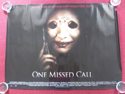 ONE MISSED CALL UK QUAD ROLLED POSTER SHANNYN SOSSAMON EDWARDS BURNS 2008 Rendezvous Cinema Movie posters