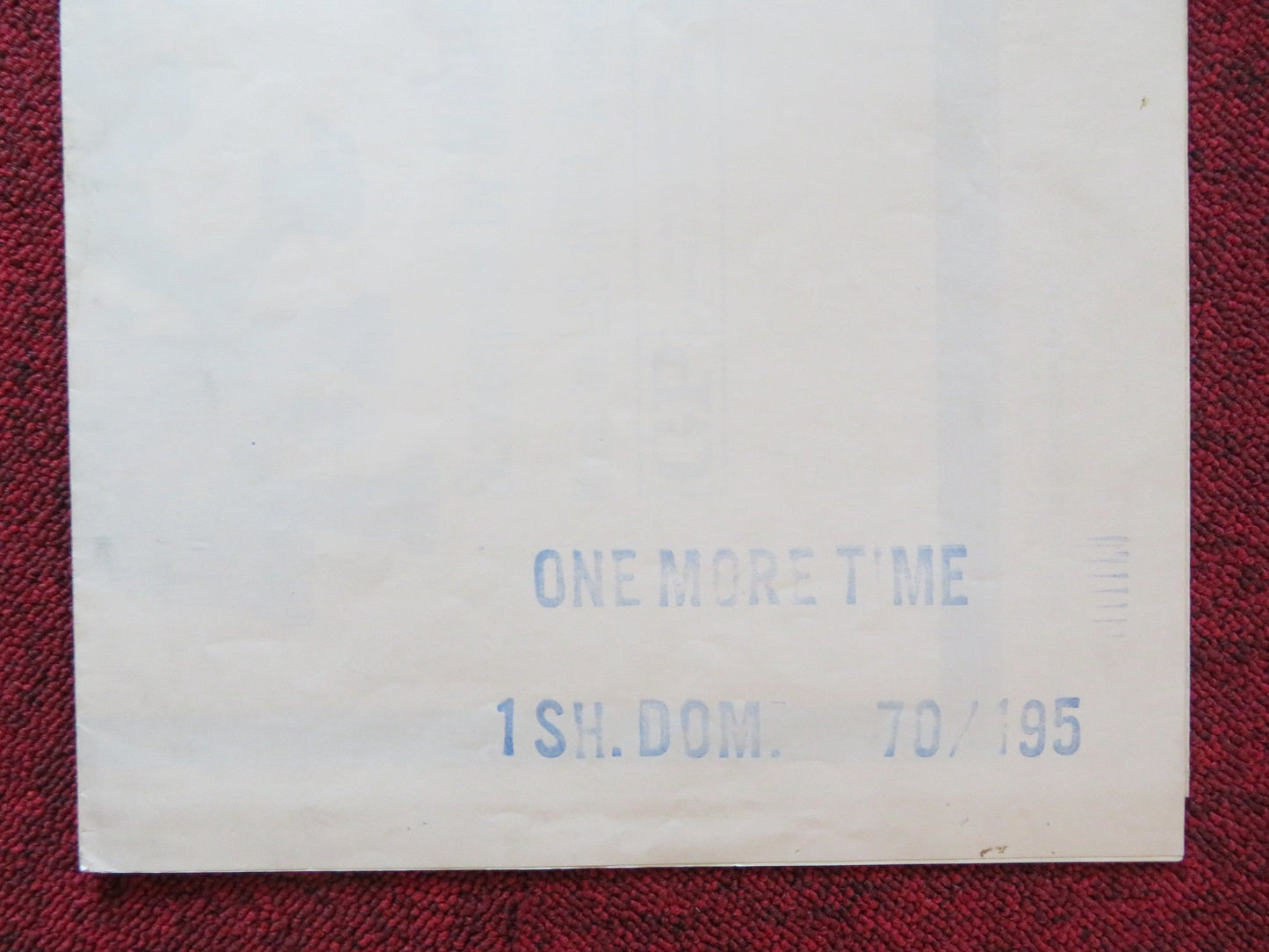 ONE MORE TIME FOLDED US ONE SHEET POSTER SAMMY DAVIS JR. PETER LAWFORD 1970 Rendezvous Cinema Movie posters