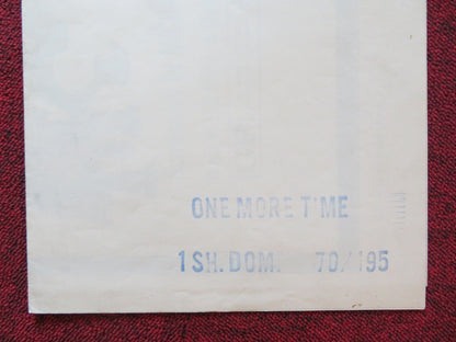 ONE MORE TIME FOLDED US ONE SHEET POSTER SAMMY DAVIS JR. PETER LAWFORD 1970 Rendezvous Cinema Movie posters