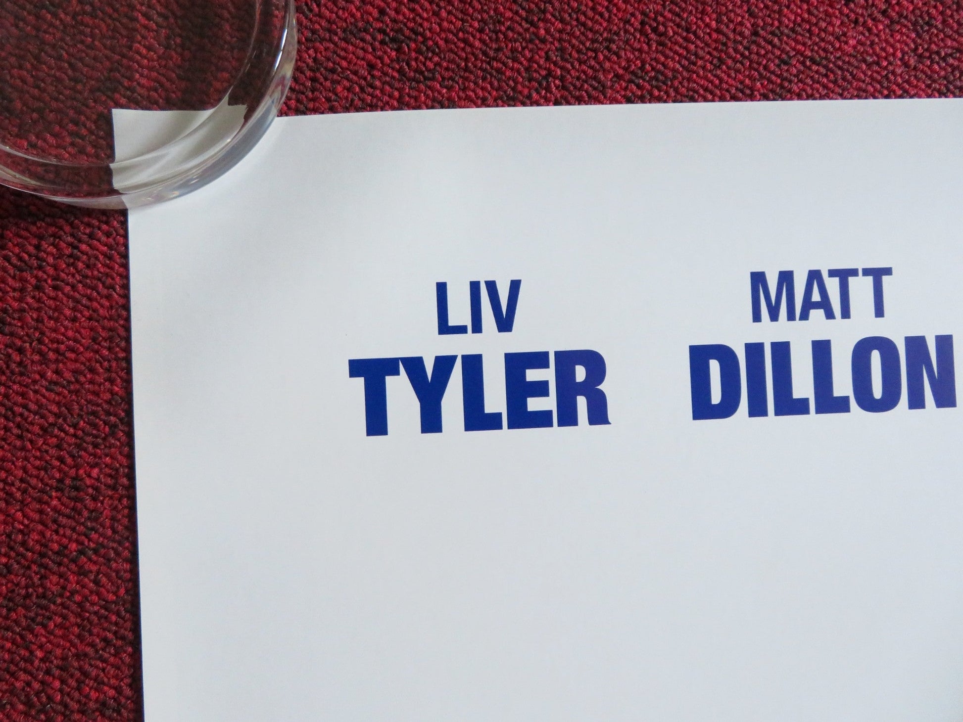 ONE NIGHT AT MCCOOL'S US ONE SHEET ROLLED POSTER MATT DILLON LIV TYLER 2001 Rendezvous Cinema Movie posters