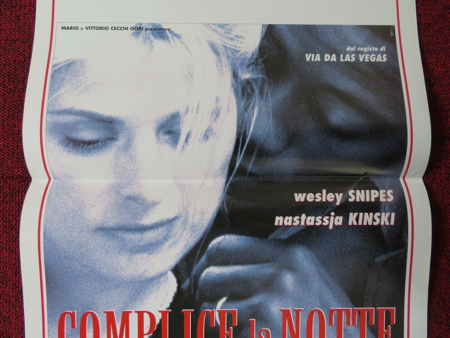 ONE NIGHT STAND ITALIAN LOCANDINA (27.5"x13") POSTER WESLEY SNIPES 1997 Movie posters