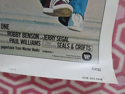 ONE ON ONE STYLE B US ONE SHEET POSTER ROBBY BENSON ANNETTE O'TOOLE '77 Movie posters