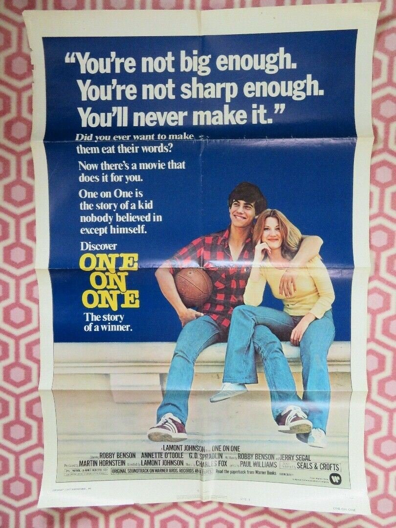 ONE ON ONE STYLE B US ONE SHEET POSTER ROBBY BENSON ANNETTE O'TOOLE '77 Movie posters