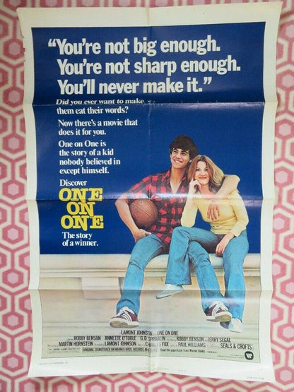ONE ON ONE STYLE B US ONE SHEET POSTER ROBBY BENSON ANNETTE O'TOOLE '77 Movie posters