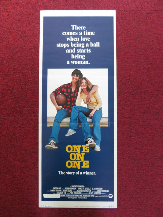 ONE ON ONE US INSERT (14"x 36") POSTER ROBBY BENSON ANNETTE O'TOOLE 1977 Rendezvous Cinema Movie posters