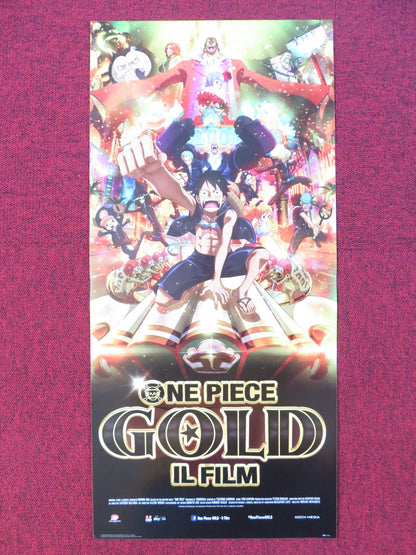 ONE PIECE FILM: GOLD ITALIAN LOCANDINA POSTER MAYUMI TANAKA NAKAI 2016 Rendezvous Cinema Movie posters