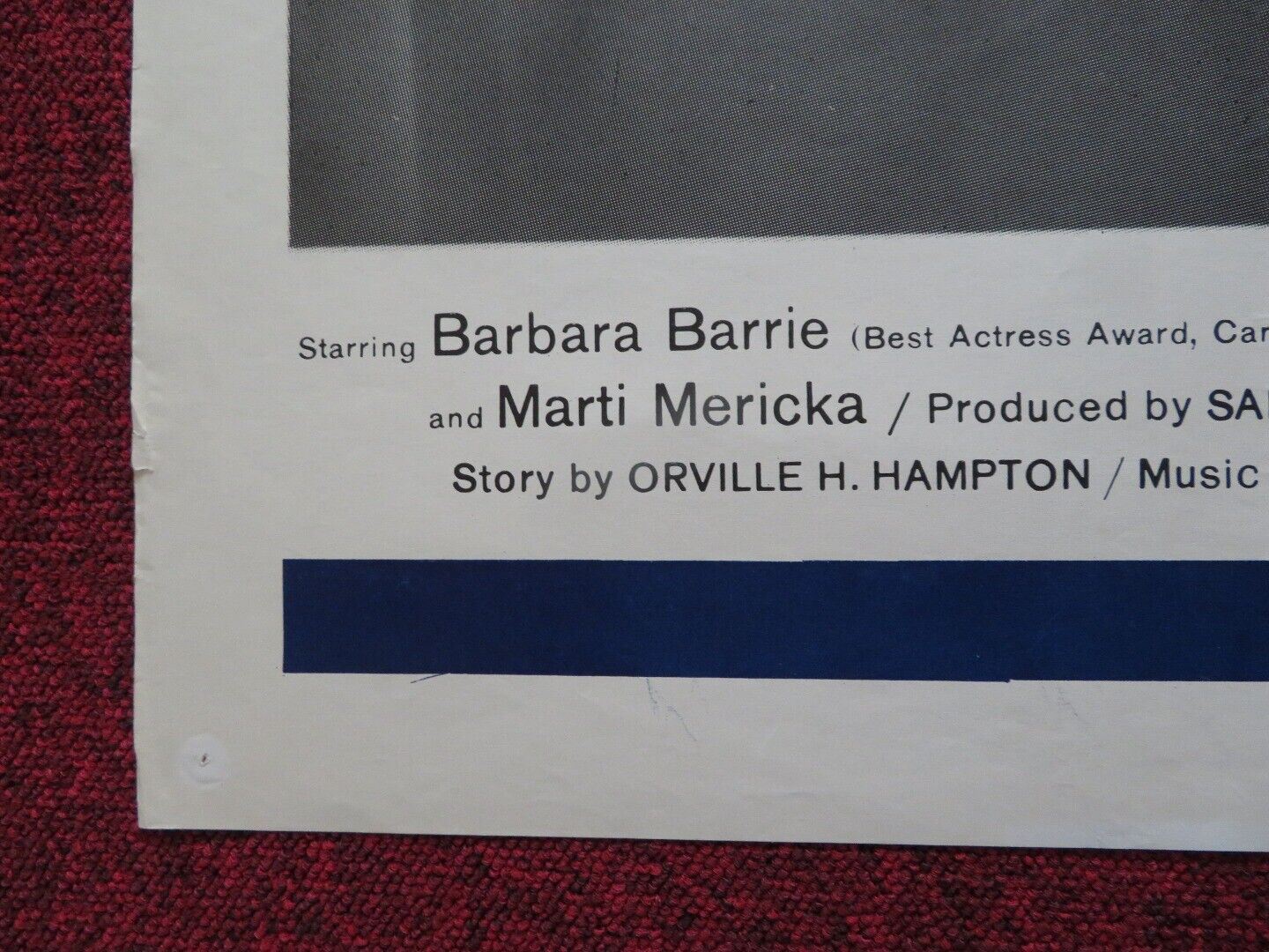 ONE POTATO TWO POTATO FOLDED US ONE SHEET POSTER BERNIE HAMILTON BARBARA BARRIE Movie posters