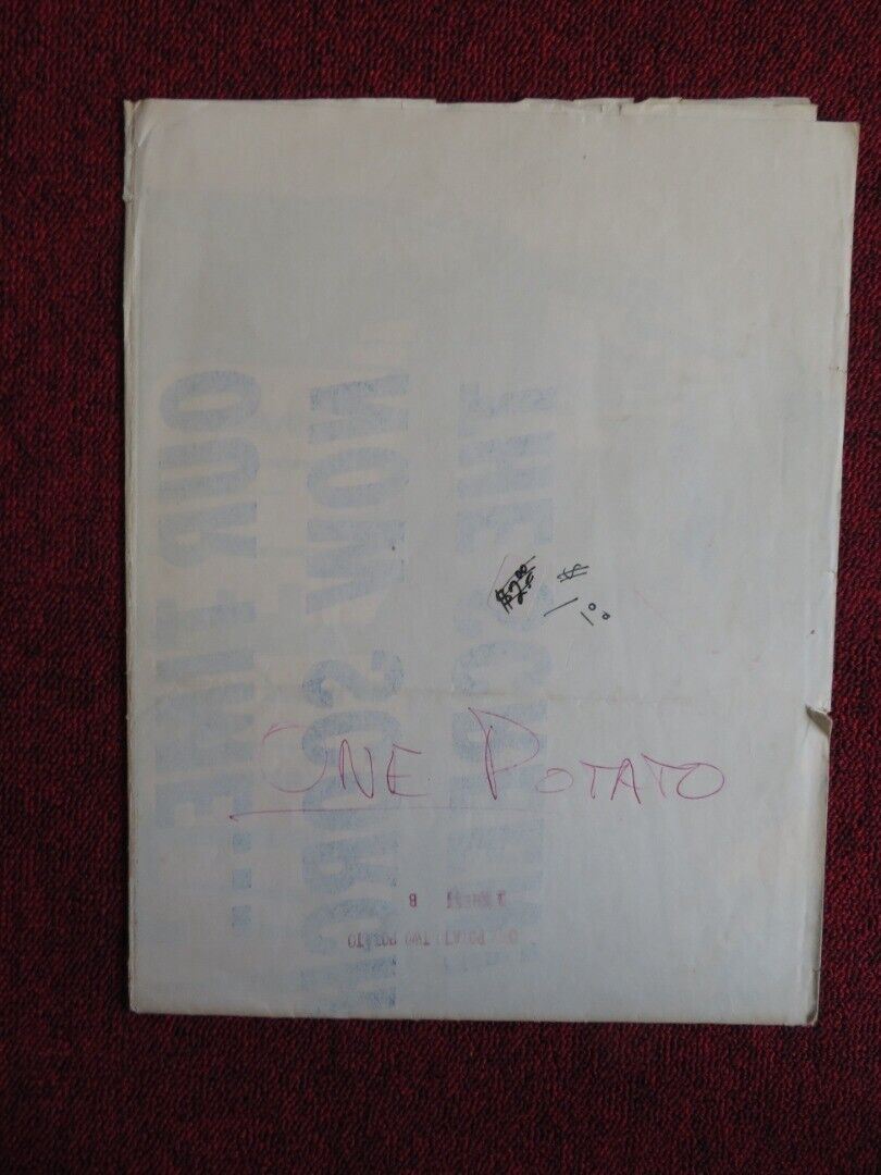 ONE POTATO TWO POTATO FOLDED US ONE SHEET POSTER BERNIE HAMILTON BARBARA BARRIE Movie posters