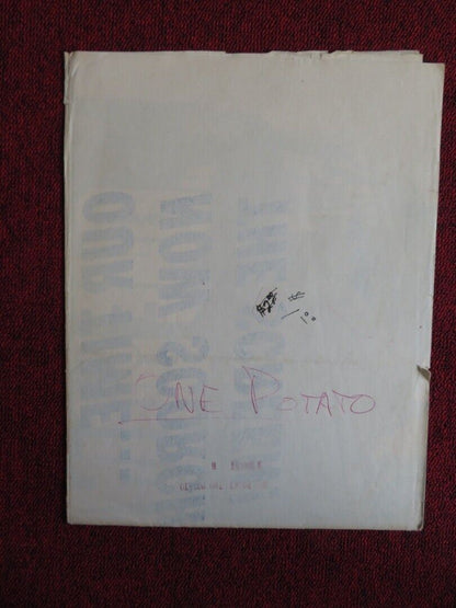 ONE POTATO TWO POTATO FOLDED US ONE SHEET POSTER BERNIE HAMILTON BARBARA BARRIE Movie posters