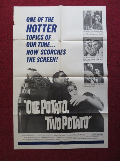 ONE POTATO TWO POTATO FOLDED US ONE SHEET POSTER BERNIE HAMILTON BARBARA BARRIE Movie posters