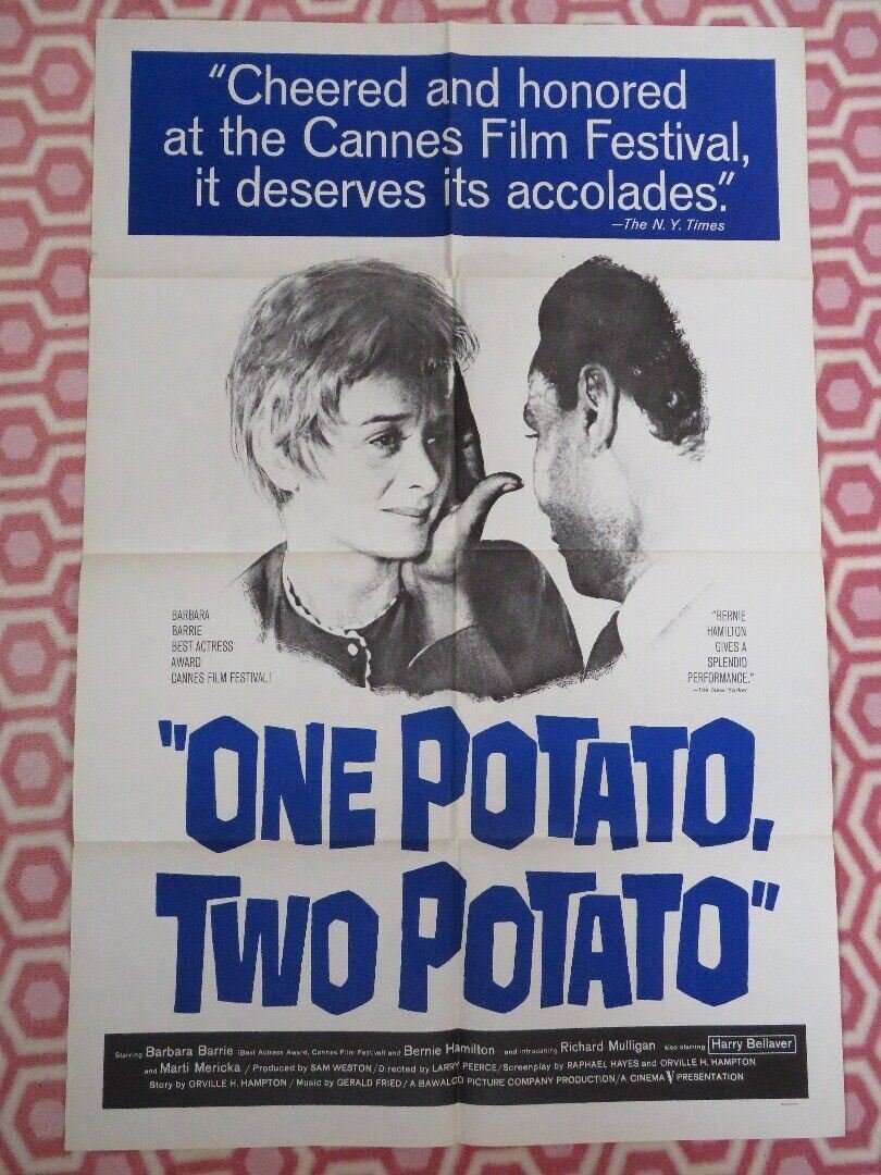 ONE POTATO, TWO POTATO US ONE SHEET (27"x 41") POSTER BARBARA BARRIE 1964 Movie posters