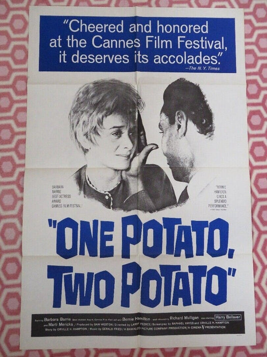ONE POTATO, TWO POTATO US ONE SHEET (27"x 41") POSTER BARBARA BARRIE 1964 Movie posters