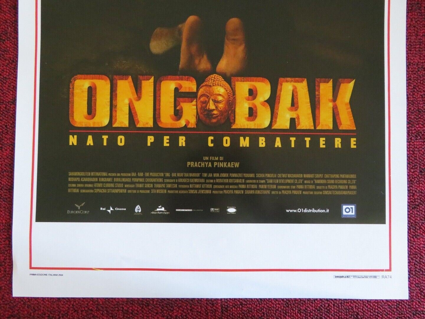 ONGBAK NATO PER COMBATTERE ITALIAN LOCANDINA (27.5"x13") POSTER P PINKAEW 2003 - Rendezvous Cinema