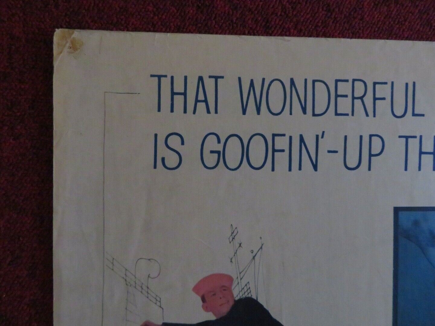 ONIONHEAD US HALF SHEET (22"x 28") POSTER ANDY GRIFFITH WALTER MATTHAU 1958 Movie posters