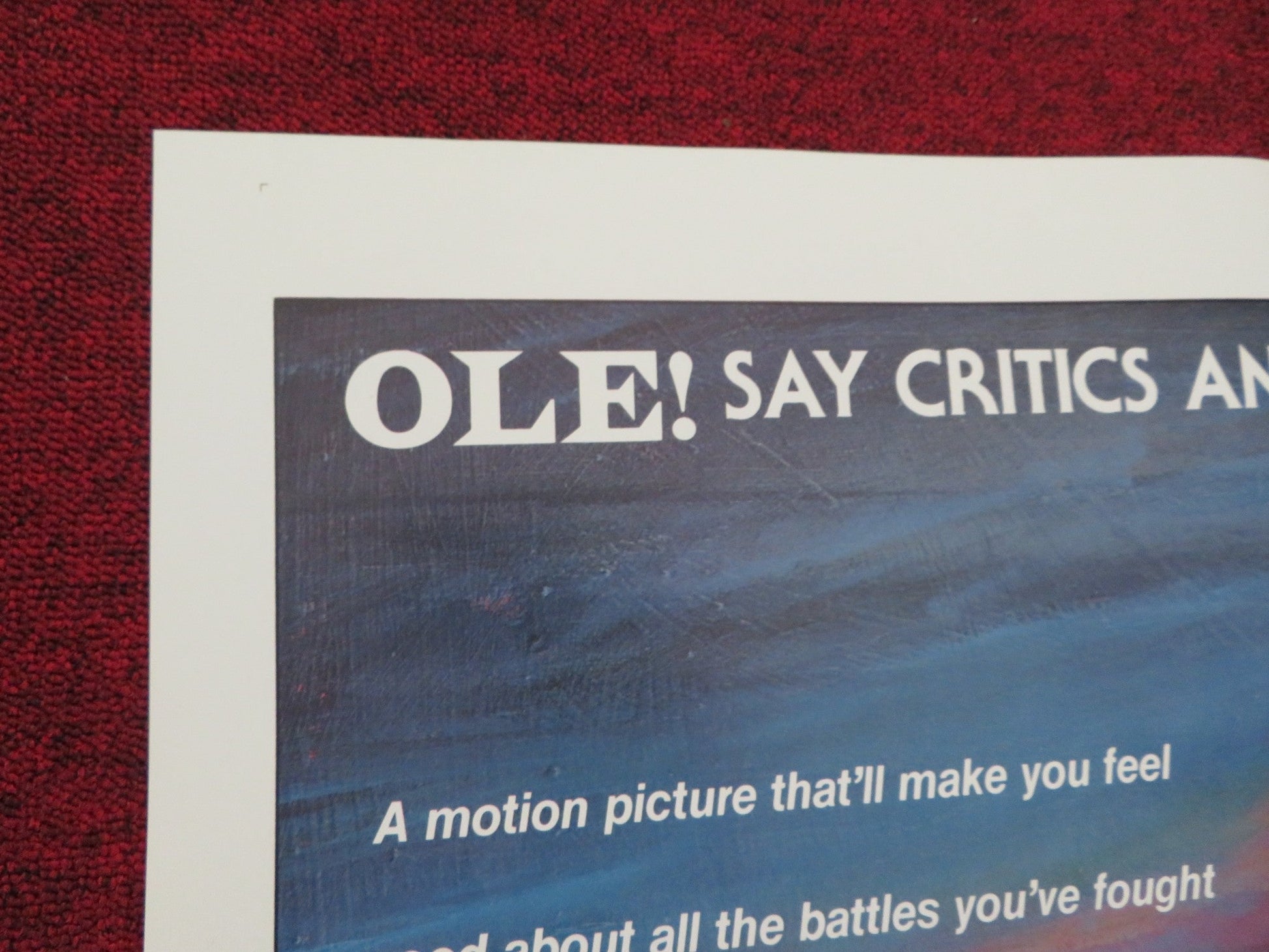ONLY ONCE IN A LIFETIME FOLDED US ONE SHEET POSTER MIGUEL ROBELO 1979 Rendezvous Cinema Movie posters