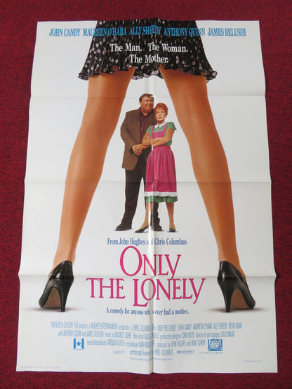 ONLY THE LONELY FOLDED US ONE SHEET POSTER JOHN CANDY MAUREEN O'HARA 1991 Rendezvous Cinema Movie posters